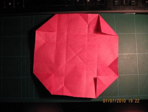 折纸玫瑰的图解教程手把手的教你怎么折纸玫瑰花