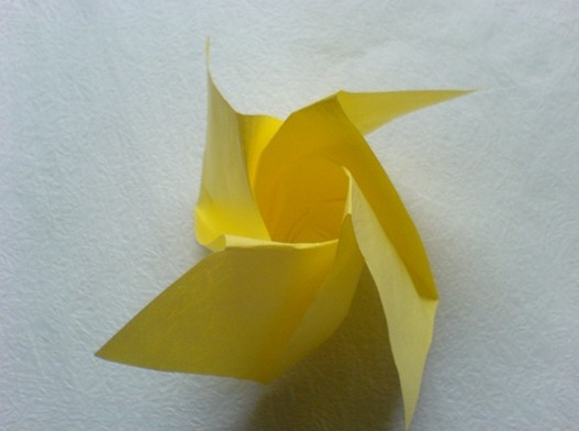 完全抛弃复杂的预折痕对于折纸玫瑰制作来说本身就是一种创新