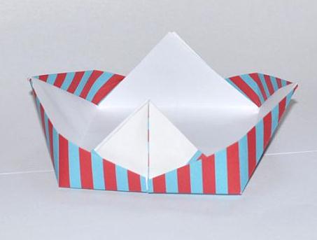 桃谷好英船型聚会折纸盒子图纸教程完成制作之后的效果图