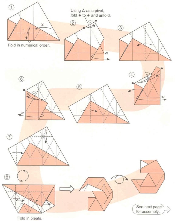 基本的折纸图纸可以辅助你轻松的完成的这个折纸玫瑰的制作