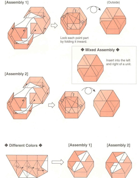 基本的单元折纸模型的组合可以让折子盒子更加的漂亮