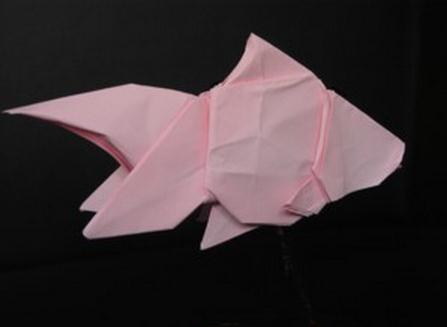 折纸金鱼手工折纸图解教程手把手教你制作漂亮的折纸金鱼