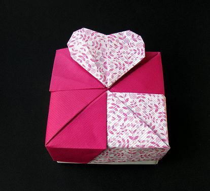 桃谷好英折纸心盒子图纸教程手把手教你制作折纸盒子
