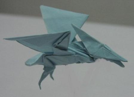 折纸翼龙手工折纸图解教程手把手完成折纸龙的制作
