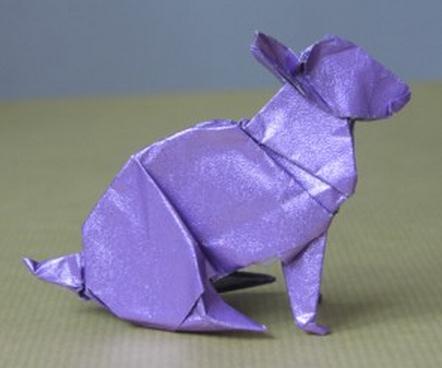 折纸兔子的图解教程手把手教你制作一个逼真的折纸兔子