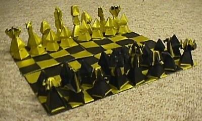 国际象棋折纸图纸教程手把手教你制作漂亮的折纸国际象棋