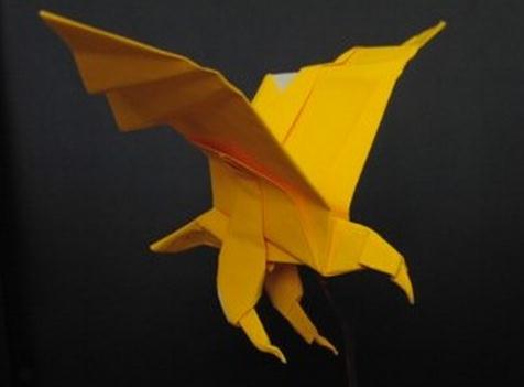 折纸老鹰的折纸图解教程手把手教你制作漂亮的折纸老鹰