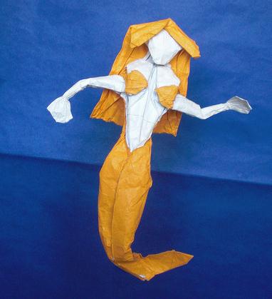 折纸美人鱼的手工折纸图解教程手把手教你制作折纸美人鱼