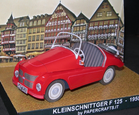 德国微型小汽车Kleinschnittger折纸模型图纸免费下载