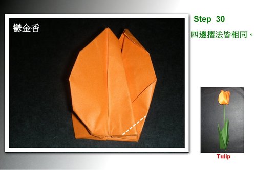 简单的折纸郁金香教程能够带来不简单的视觉体验