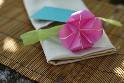 简单手工折纸牵牛的折纸图解教程一步一步的教你完成折纸牵牛花的折叠制作