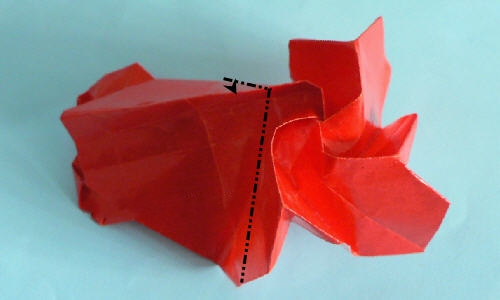 掌握了折纸心同时可以尝试掌握经典的折纸玫瑰花的制作方法