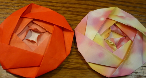 简单的扁平折纸玫瑰花的折法图解教程手把手教你制作简单的折纸玫瑰花折法