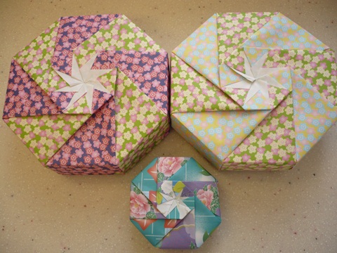折纸盒的图解教程手把手教你制作漂亮的八边形手工折纸礼盒