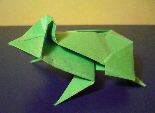 折纸树蛙的折纸图解教程手把手教你制作简单的折纸树蛙