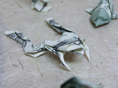 美元折纸青蛙的手工折纸图解教程手把手教你制作漂亮的美元折纸青蛙