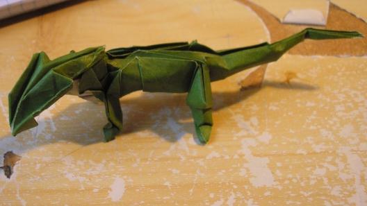 仿真折纸蜥蜴的手工折纸图解教程手把手教你制作仿真折纸蜥蜴