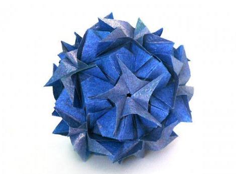 折纸花球的折纸大全图解教程手把手教你制作漂亮的组合折纸花球