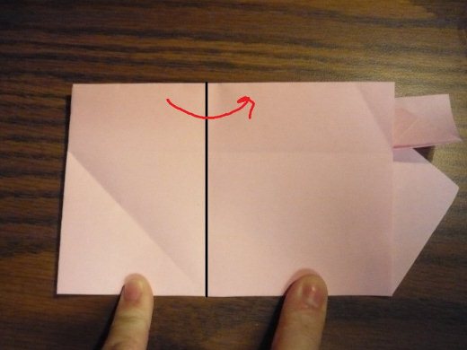 有效的折叠是保证折纸心形盒子最终折叠出效果的一个关键所在
