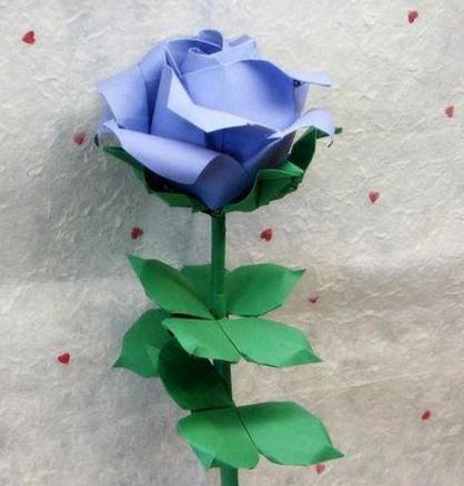折纸玫瑰花的折法大全图教程手把手教你制作精彩的折纸玫瑰花