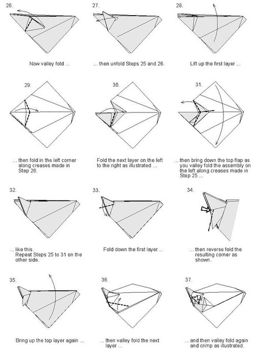 折纸金鱼的图解教程帮助你完成一个漂亮的折纸金鱼的制作