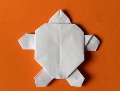 手工折纸简单乌龟的折纸图解教程一步一步的教你制作折纸乌龟
