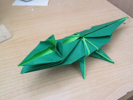 折纸乔治鳄鱼的手工折纸图解教程手把手教你制作折纸鳄鱼