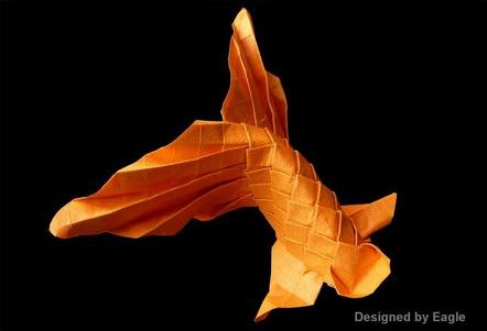 折纸金鱼的折纸大全图解教程手把手教你制作真实的折纸金鱼