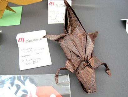 仿真折纸鳄鱼的折纸图解教程手把手教你制作仿真折纸鳄鱼