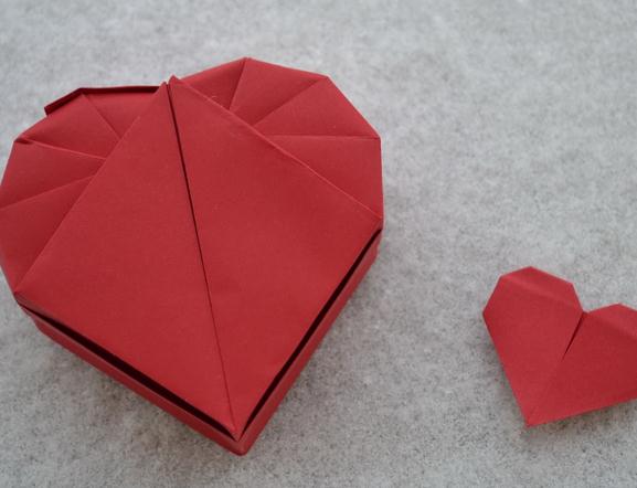 七夕情人节心形折纸盒、折纸袋教程为你精心准