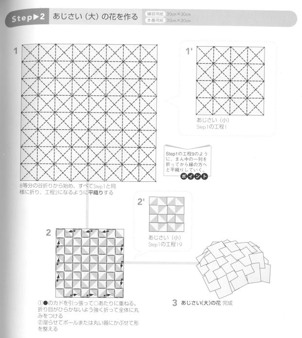 折纸大全图解中的折纸花制作教程提供了非常良好的折叠体验
