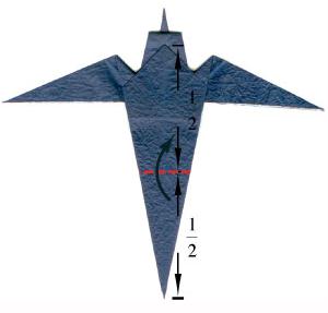 折纸燕子的有效折叠是保证最终折叠效果的一个关键