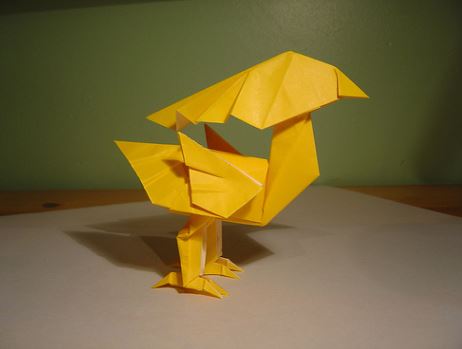 神谷哲史折纸黄鸟的折纸图解教程手把手教你制作精美的折纸小黄鸟