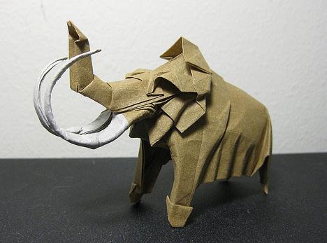 折纸猛犸象的折纸图解教程手把手教我们折叠出漂亮的猛犸象来