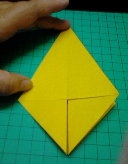 国庆节手工折纸花的基本折纸图解教程告诉你如何完成漂亮的国庆节折纸花