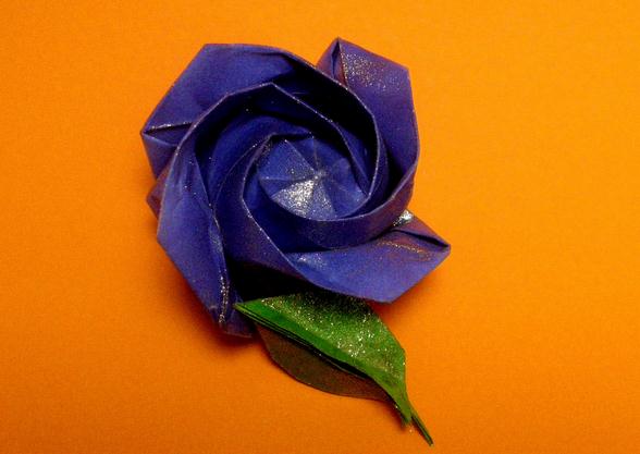 清晰简单的折纸玫瑰花折纸视频教程手把手教你制作漂亮的玫瑰花