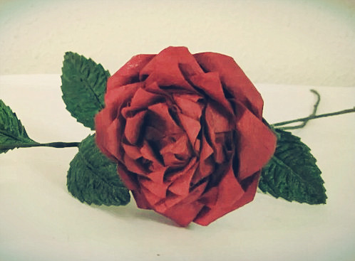 简单的纸玫瑰制作教程手把手教你制作精彩的折纸玫瑰花