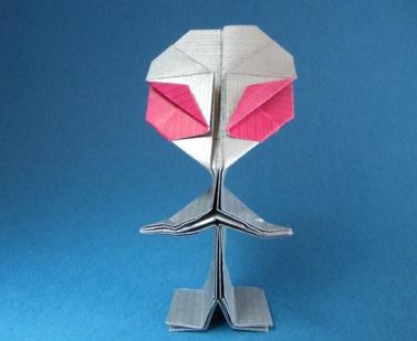 超萌折纸外形的折纸视频教程手把手教你折叠精彩的折纸外星人