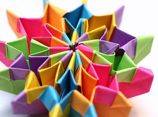 折纸烟花的手工折纸图解教程手把手教你制作折纸烟花