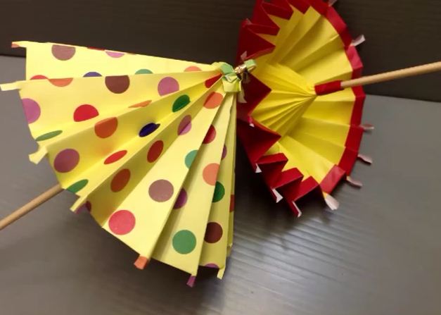 折纸伞的图解制作娇嗔手把手教你制作精美的折纸雨伞