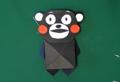 折纸熊本熊的折法图解教程手把手教你折叠精美的折纸熊本熊