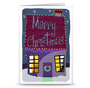 圣诞节可打印圣诞贺卡的手工模版下载与相关的制作教程