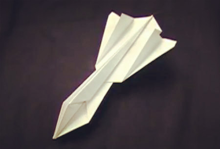 超酷折纸战斗机的折纸图解教程手把手教你制作简单的折纸战斗机