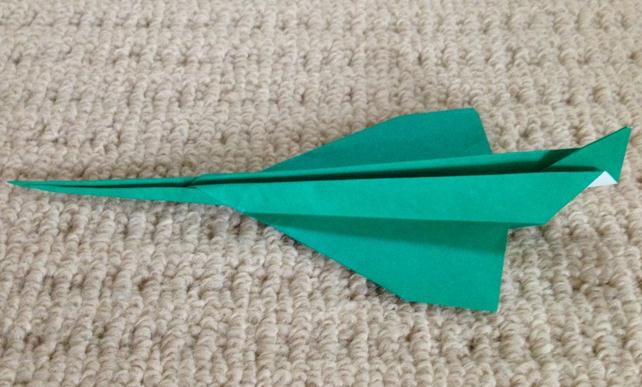 纸飞机的折法大全之超音速客机折纸飞机视频教
