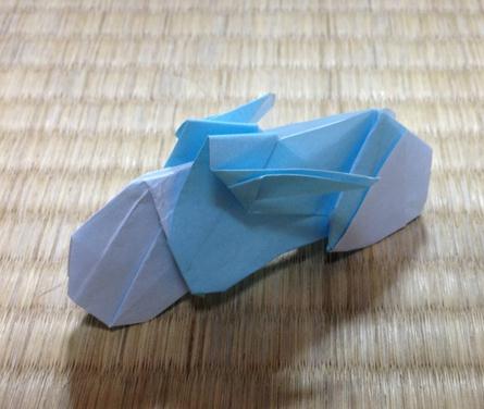 简单折纸自行车的折纸图解教程