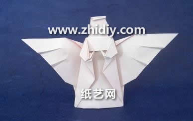 简单圣诞节折纸天使的折法教程手把手教你制作漂亮的折纸圣诞天使