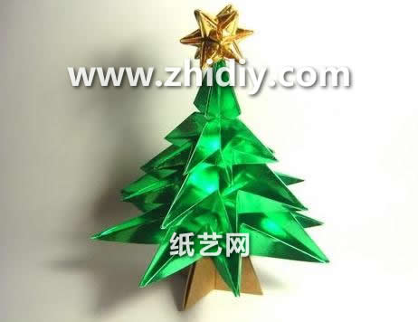 圣诞节手工立体折纸圣诞树的折纸大全教程手把手教你制作精致的折纸圣诞树