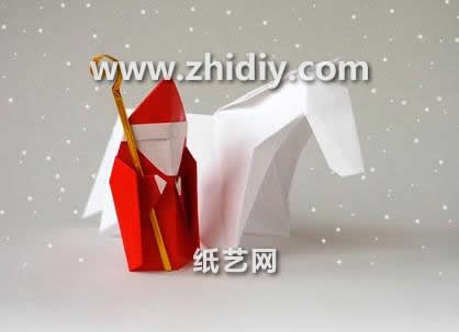 圣诞节精致的折纸圣诞老人折纸大全教程手把手教你制作漂亮的折纸圣诞老人