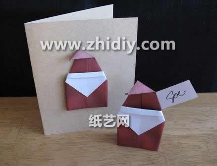 圣诞老人的折法图解教程手把手教你制作精致的手工折纸圣诞老人
