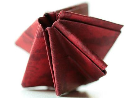纸花的做法纸星星折纸花的基本折法教程